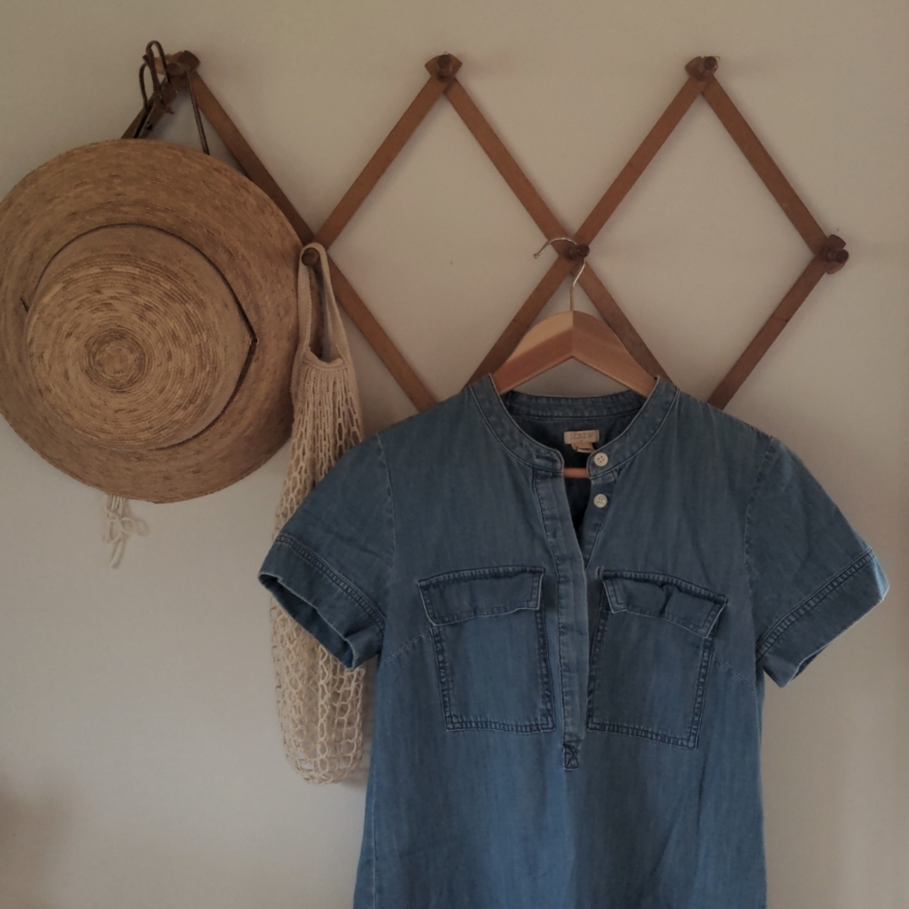 J Crew Denim Shirt Dress